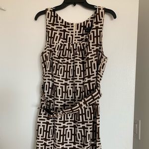 LOVED linen blend dress with belt.